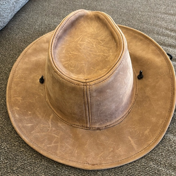 TETSON MEN'S TAUPE HAWK OUTDOOR WESTERN HAT Stetson Artesanias Argentinas - Picture 3 of 7